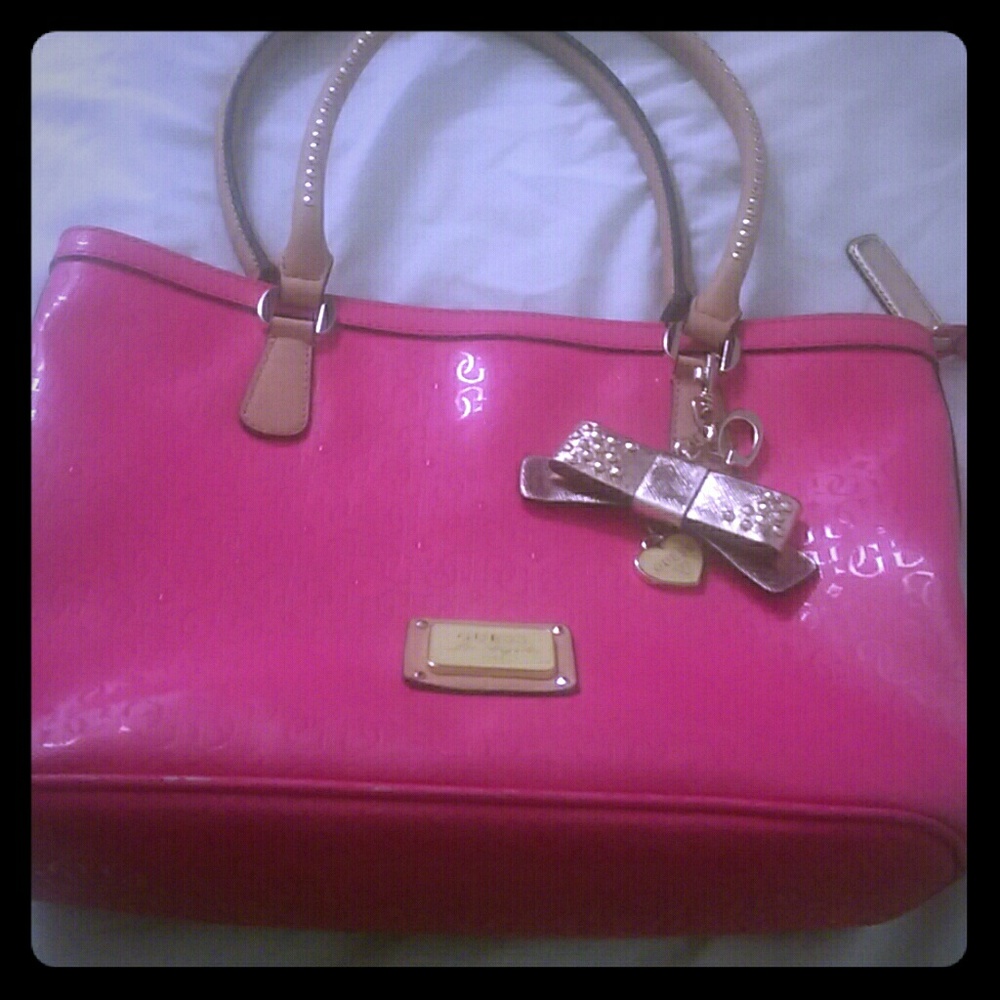 Pink Guess Tote bag